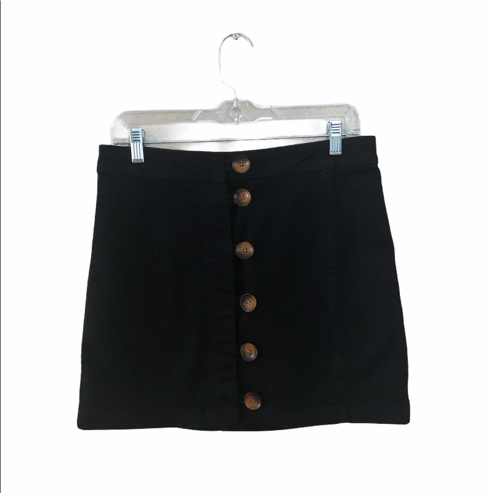 Free People Black Mini Skirt